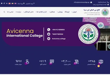 Screenshot of avicennacollege.ge