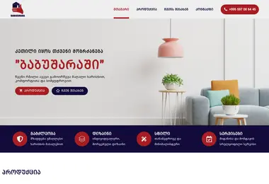 Screenshot of babushara.ge