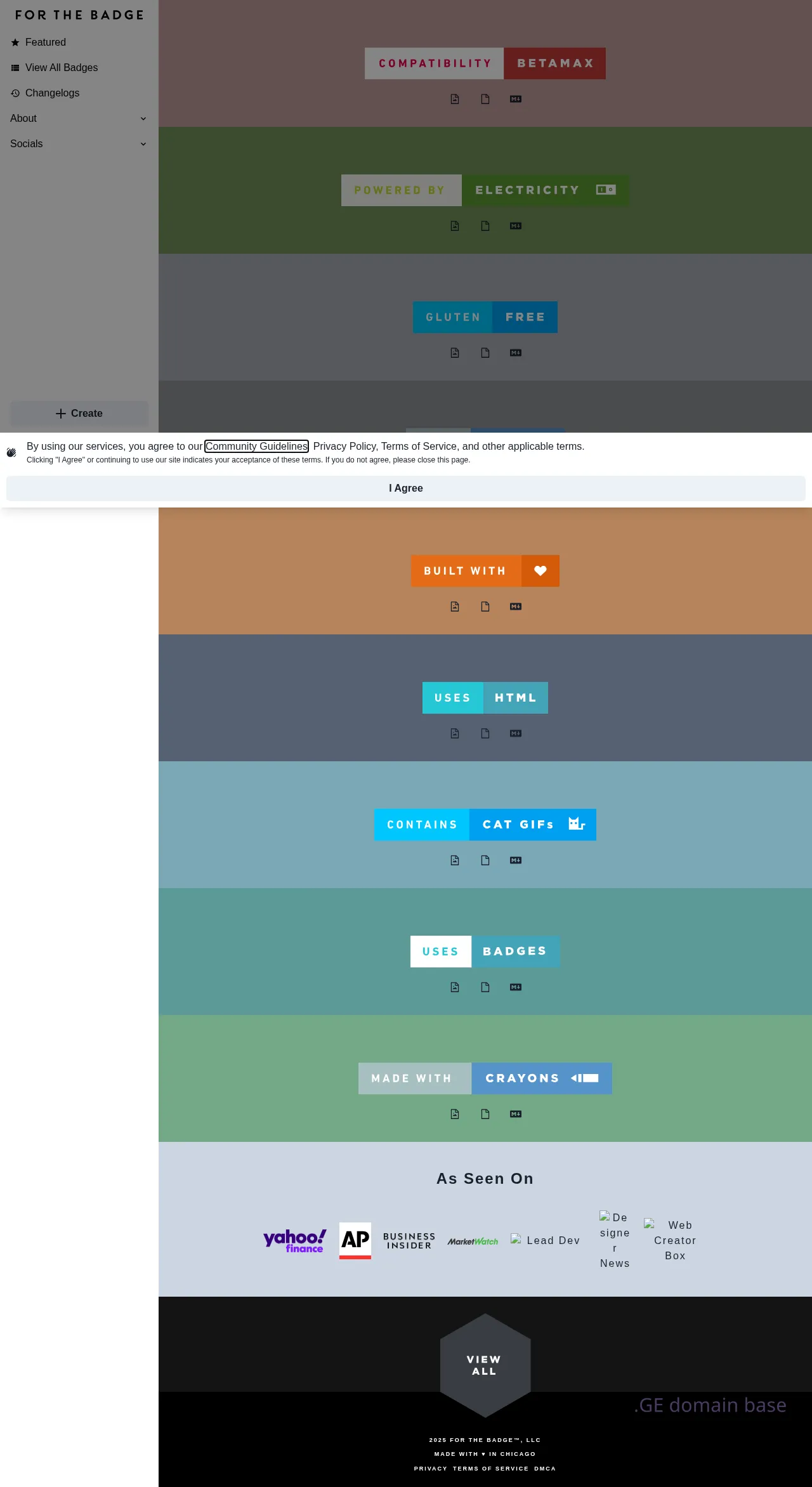 Screenshot of the site bad.ge