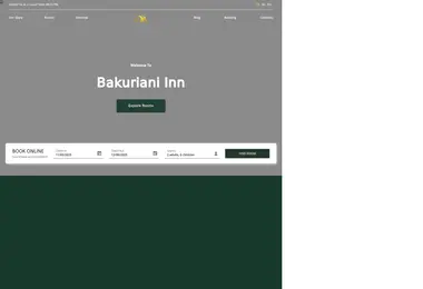 Screenshot of bakurianiinn.ge