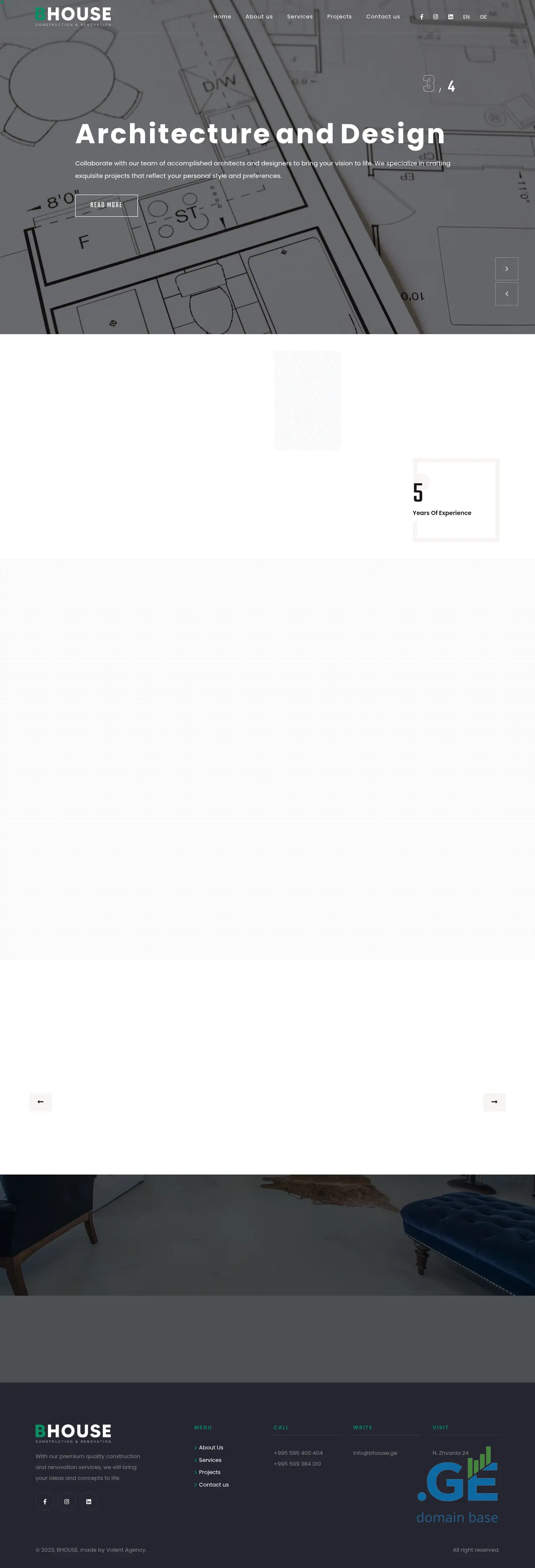 Screenshot of the site bambooco.ge
