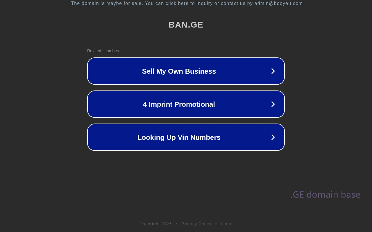 Screenshot of the site ban.ge