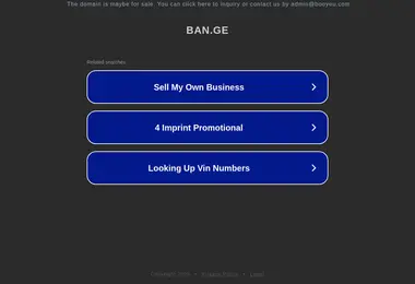Screenshot of ban.ge