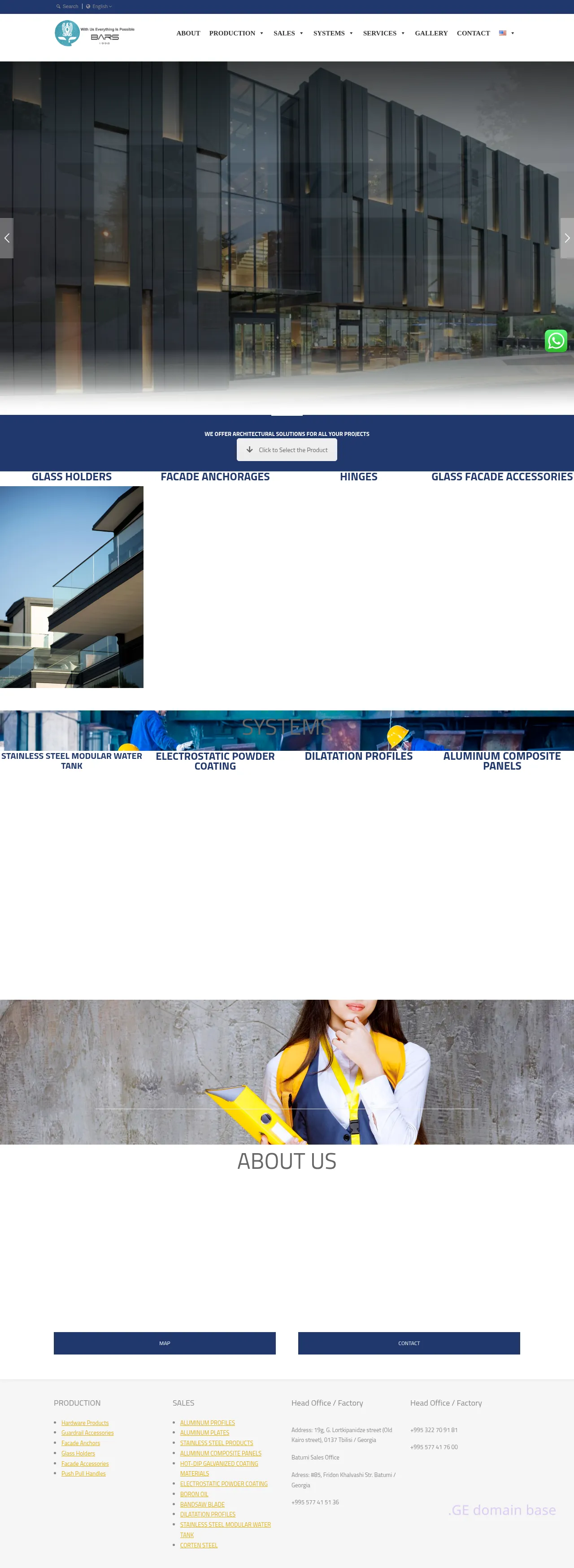 Screenshot of the site bars.ge