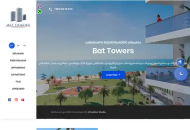 Screenshot of battowers.ge