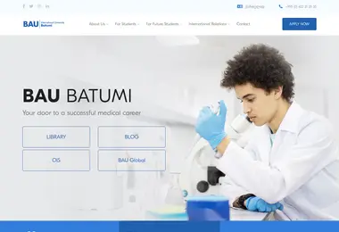 Screenshot of bauinternational.edu.ge