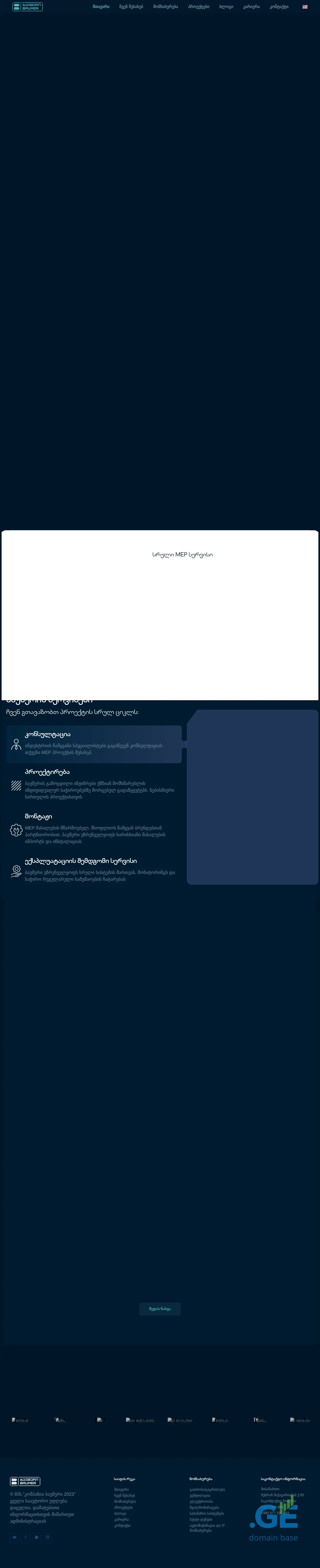 Screenshot of the site baumer.ge
