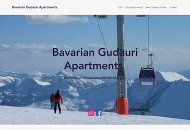 Screenshot of bavarian-gudauri.ge