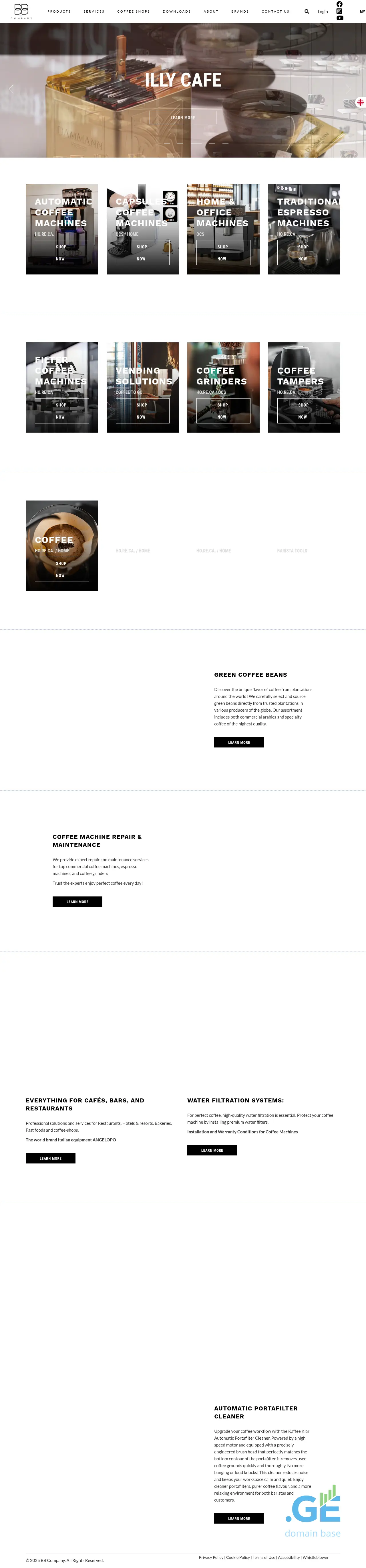 Screenshot of the site bbcompany.ge