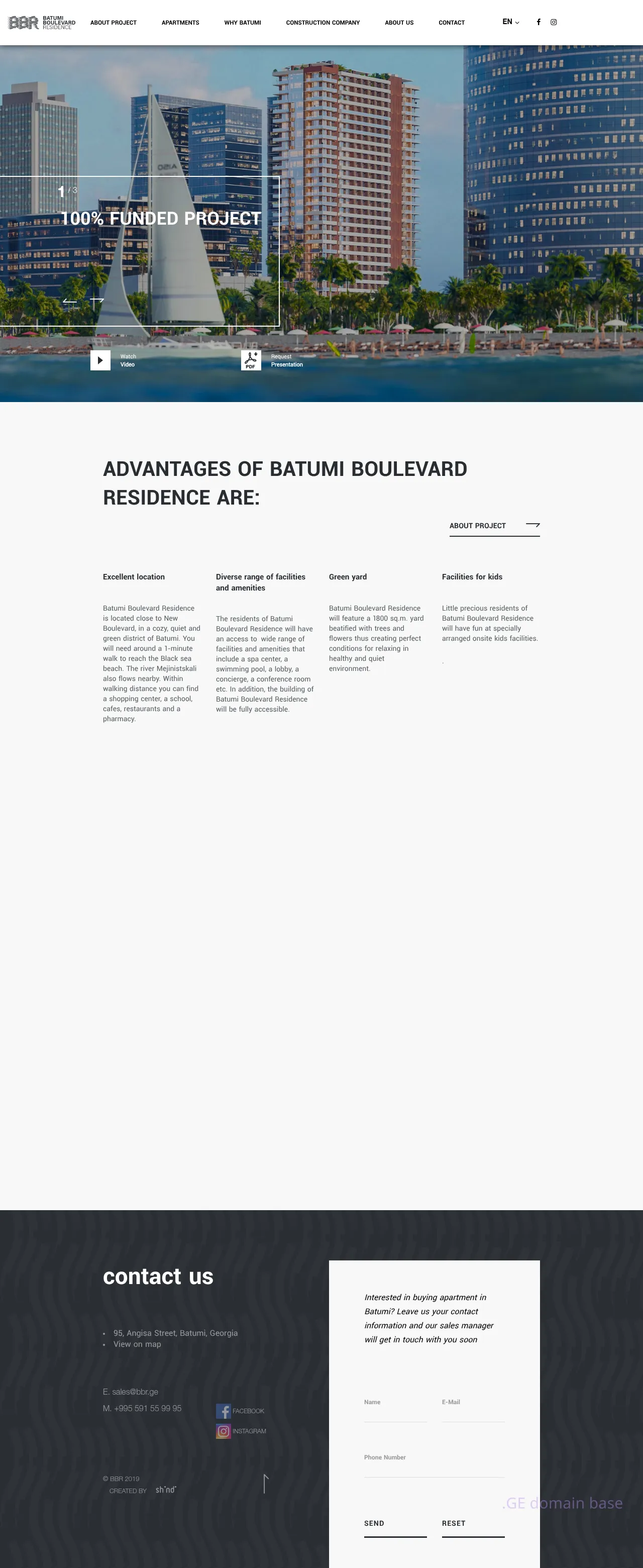 Screenshot of the site bbr.ge