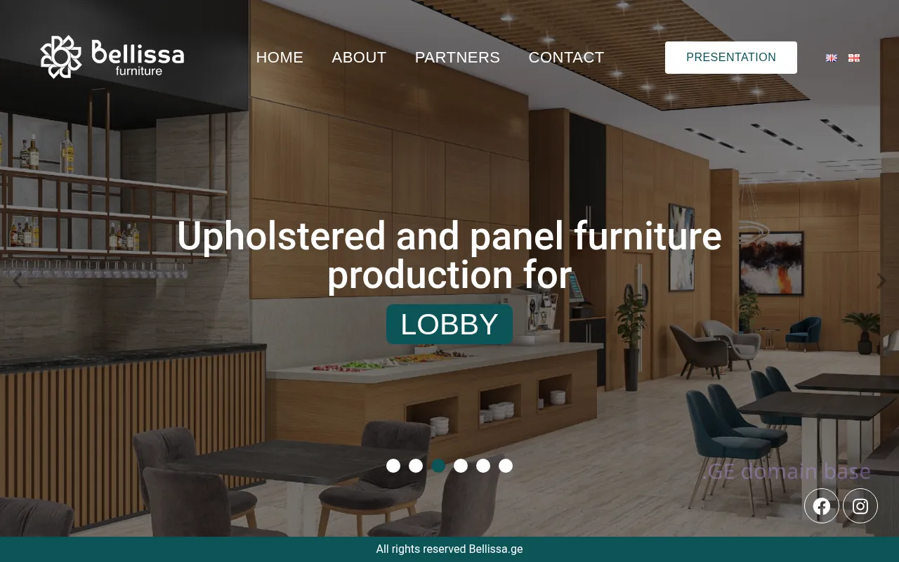 Screenshot of the site bellissa.ge