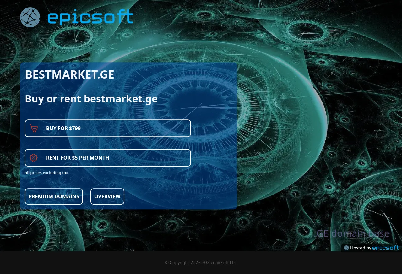 Screenshot of the site bestmarket.ge