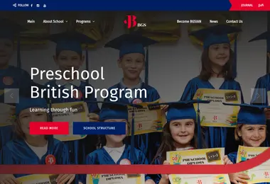 Screenshot of bgs.edu.ge