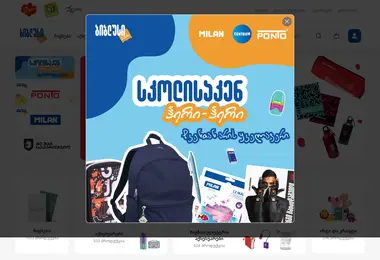 Screenshot of biblusi.ge