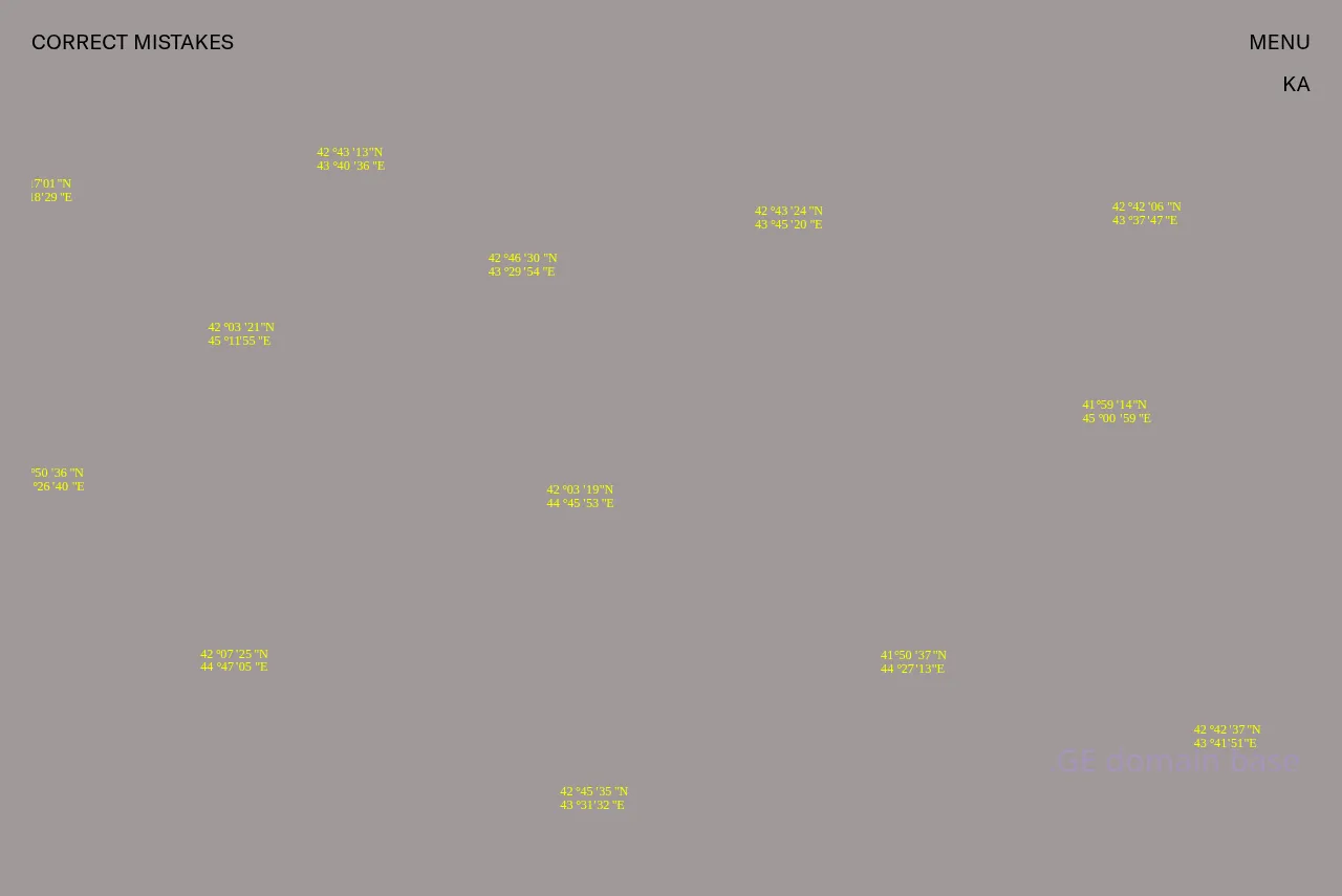 Screenshot of the site biennial.ge