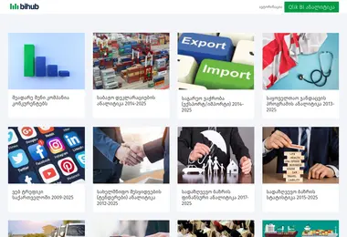 Screenshot of bihub.ge