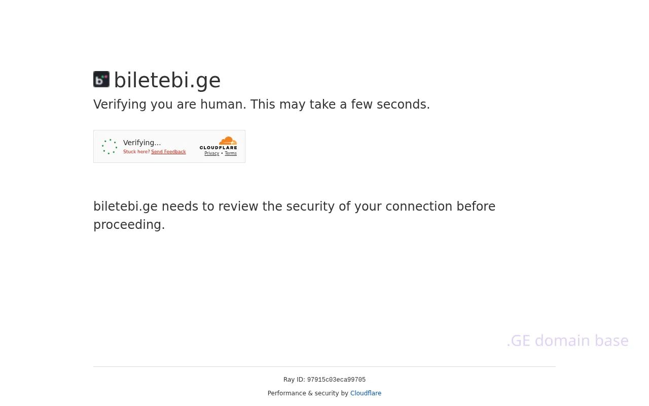Screenshot of the site biletebi.ge