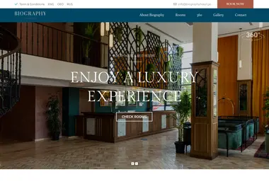 Screenshot of biographyhotel.ge