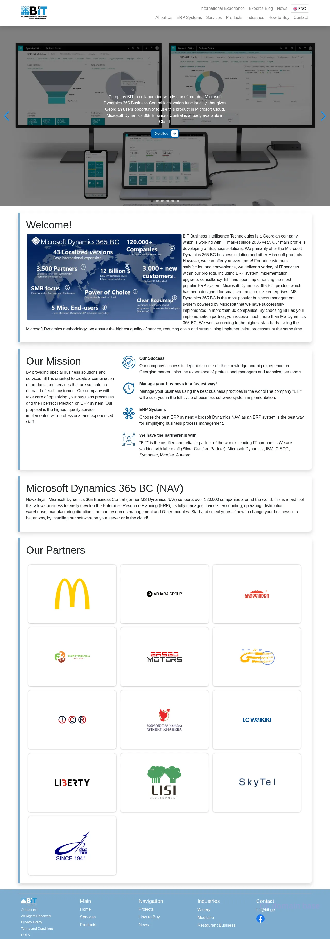Screenshot of the site bit.ge