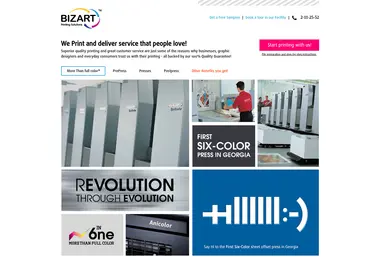 Скриншот bizart.ge
