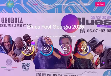 Screenshot of bluesfest.ge