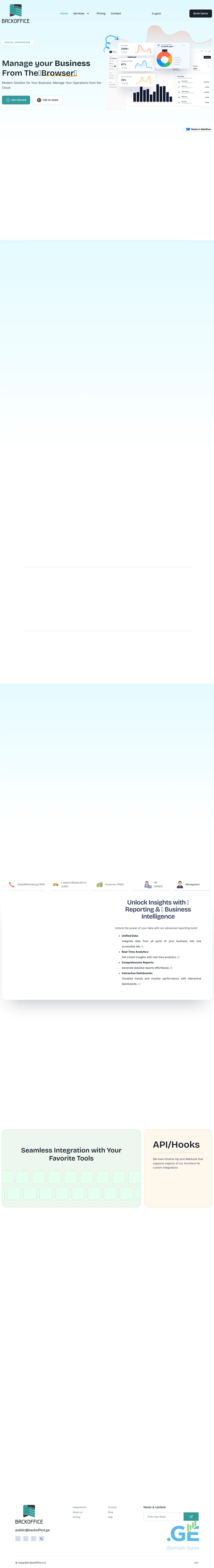 Screenshot of the site bo.ge