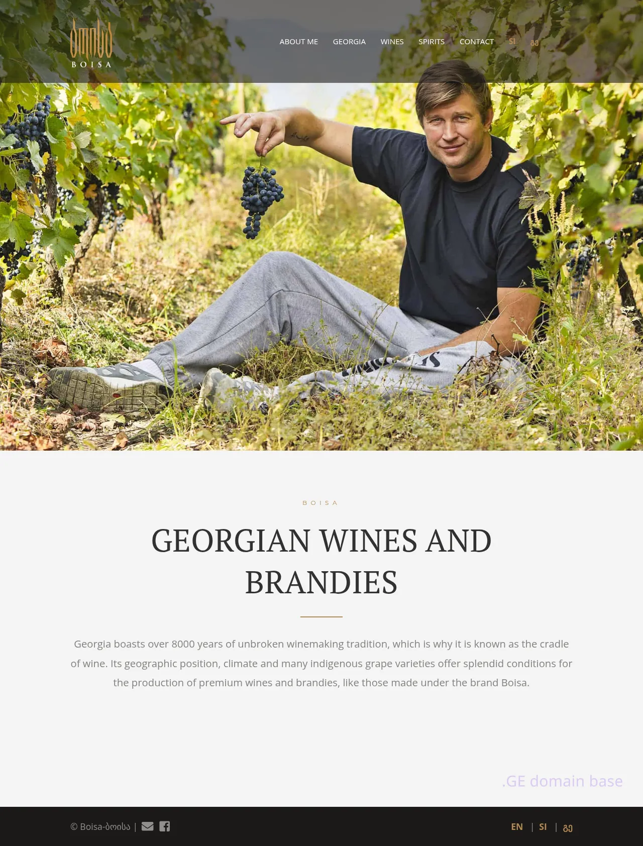 Screenshot of the site boisa.ge