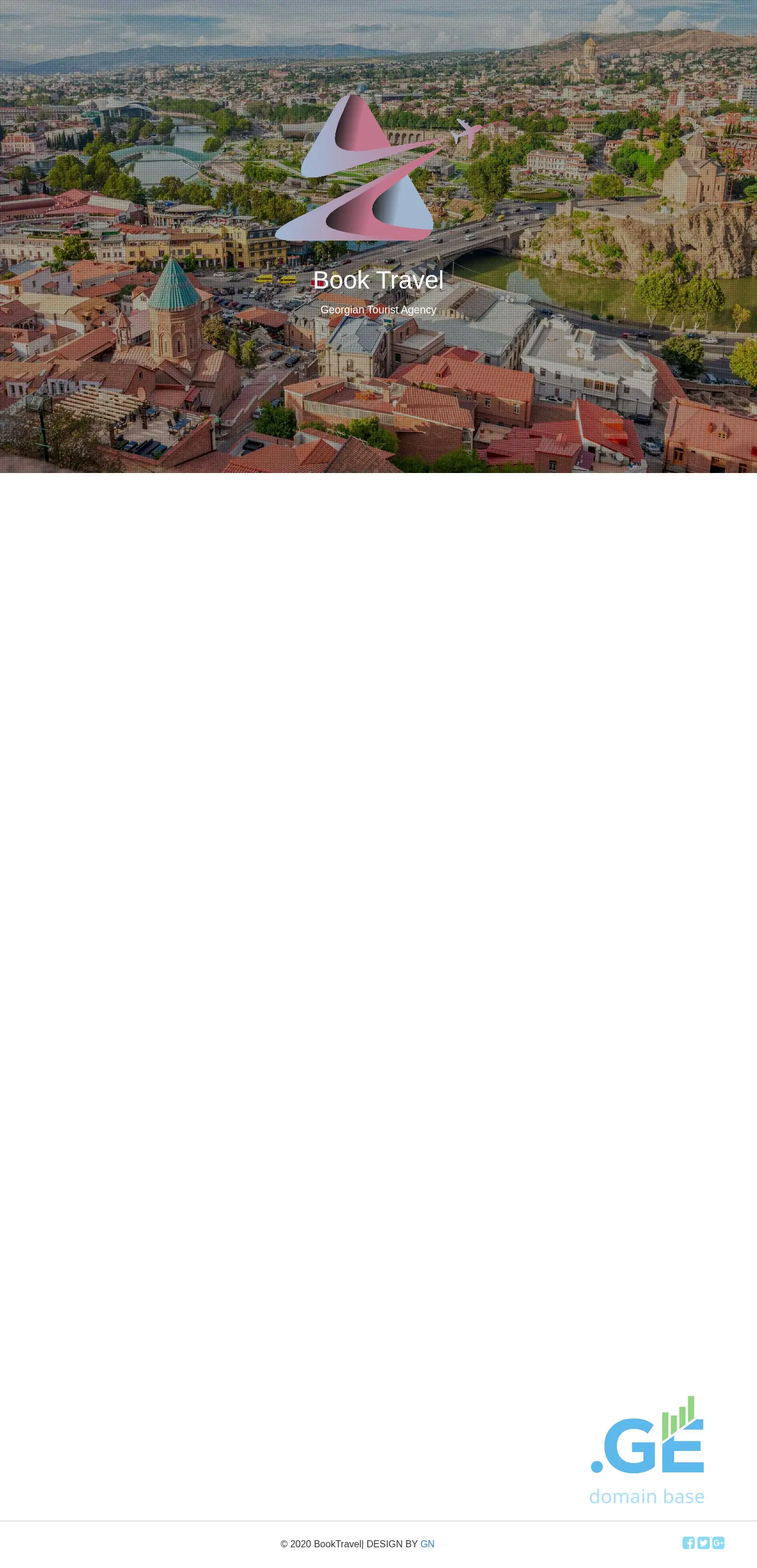 Screenshot of the site booktravel.ge