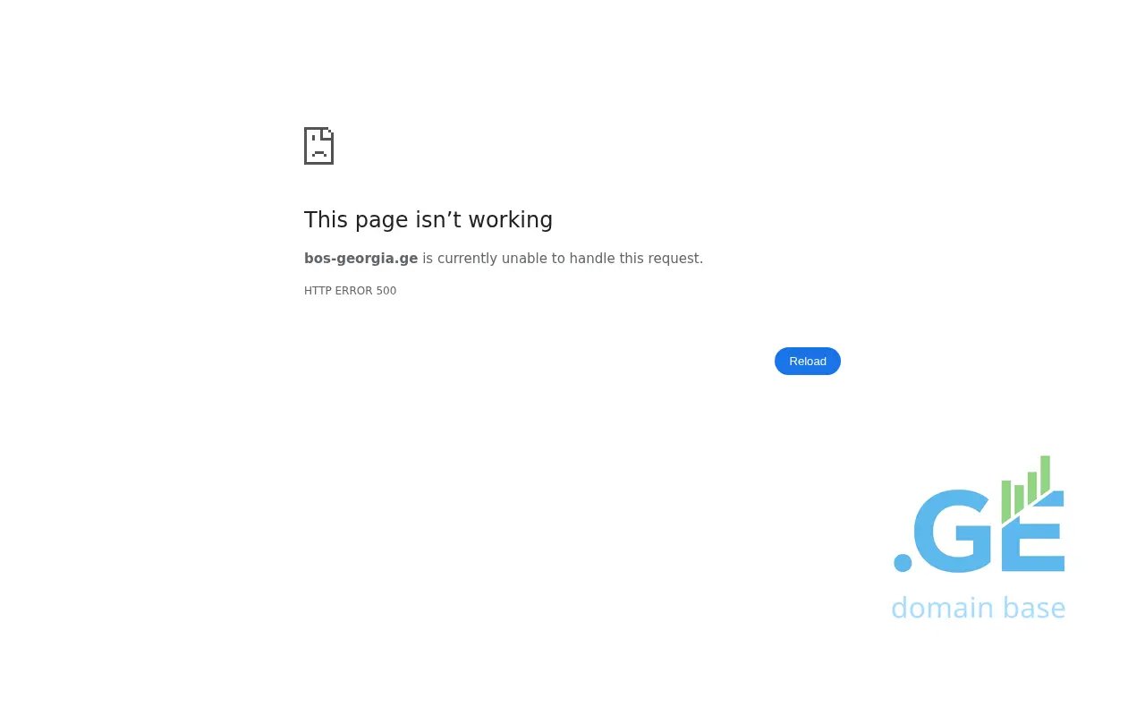 Screenshot of the site bos-georgia.ge