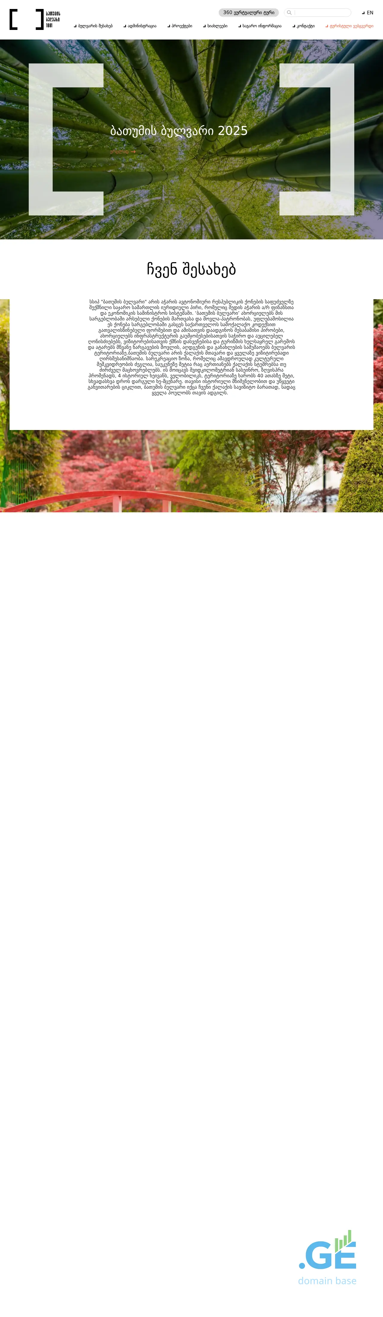 Screenshot of the site boulevard.gov.ge