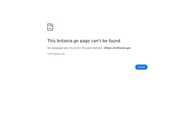 Screenshot of britania.ge