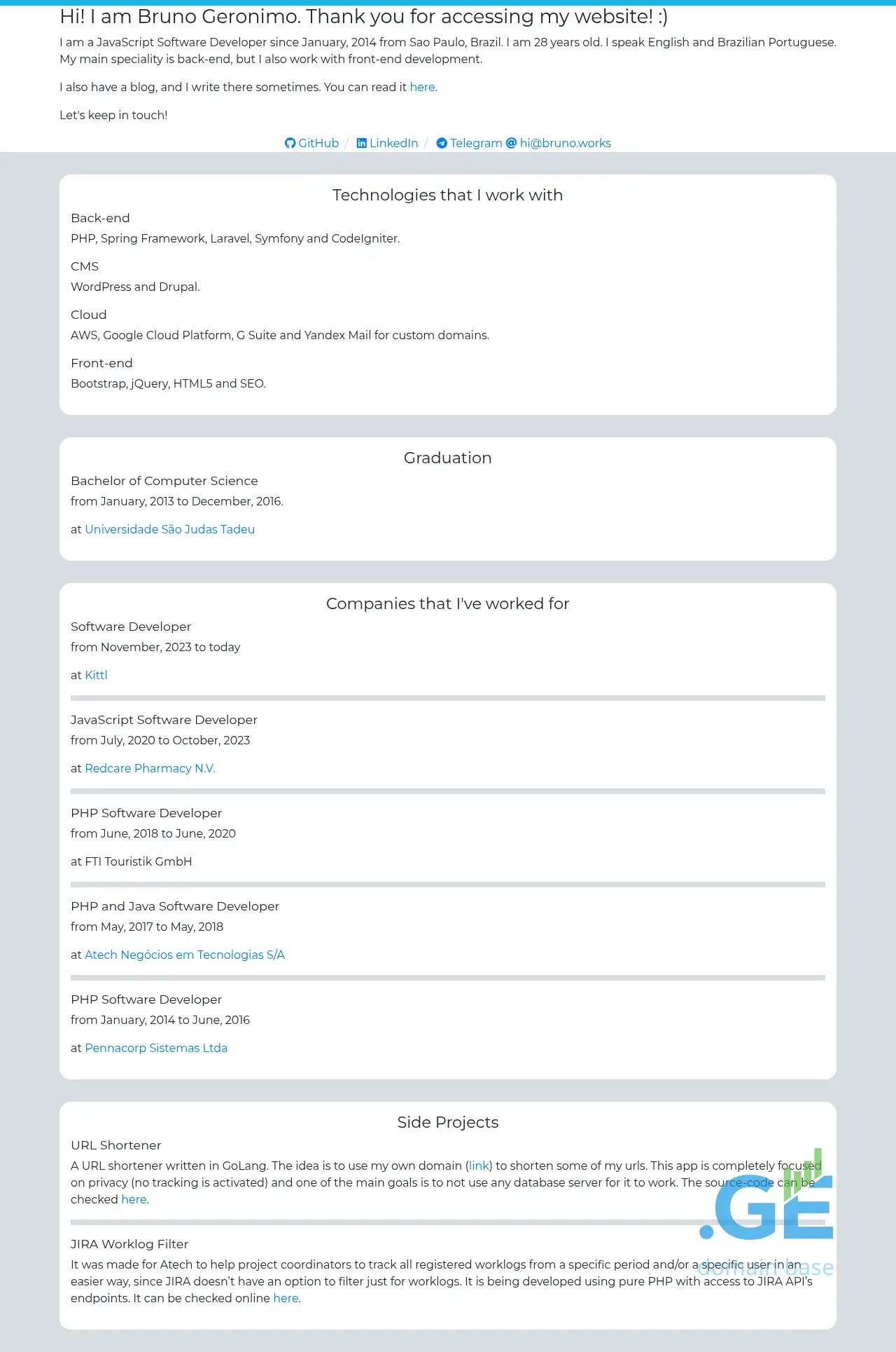 Screenshot of the site bru.ge