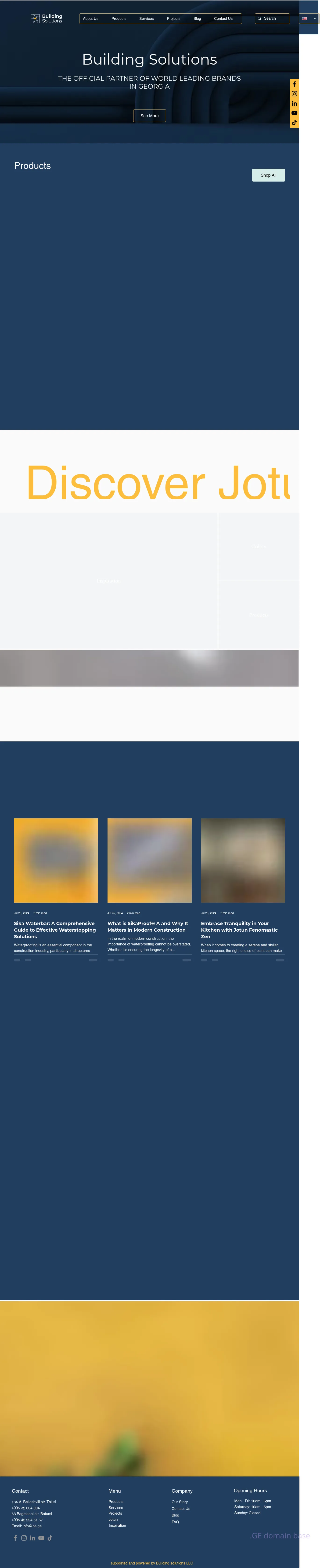 Screenshot of the site bs.ge