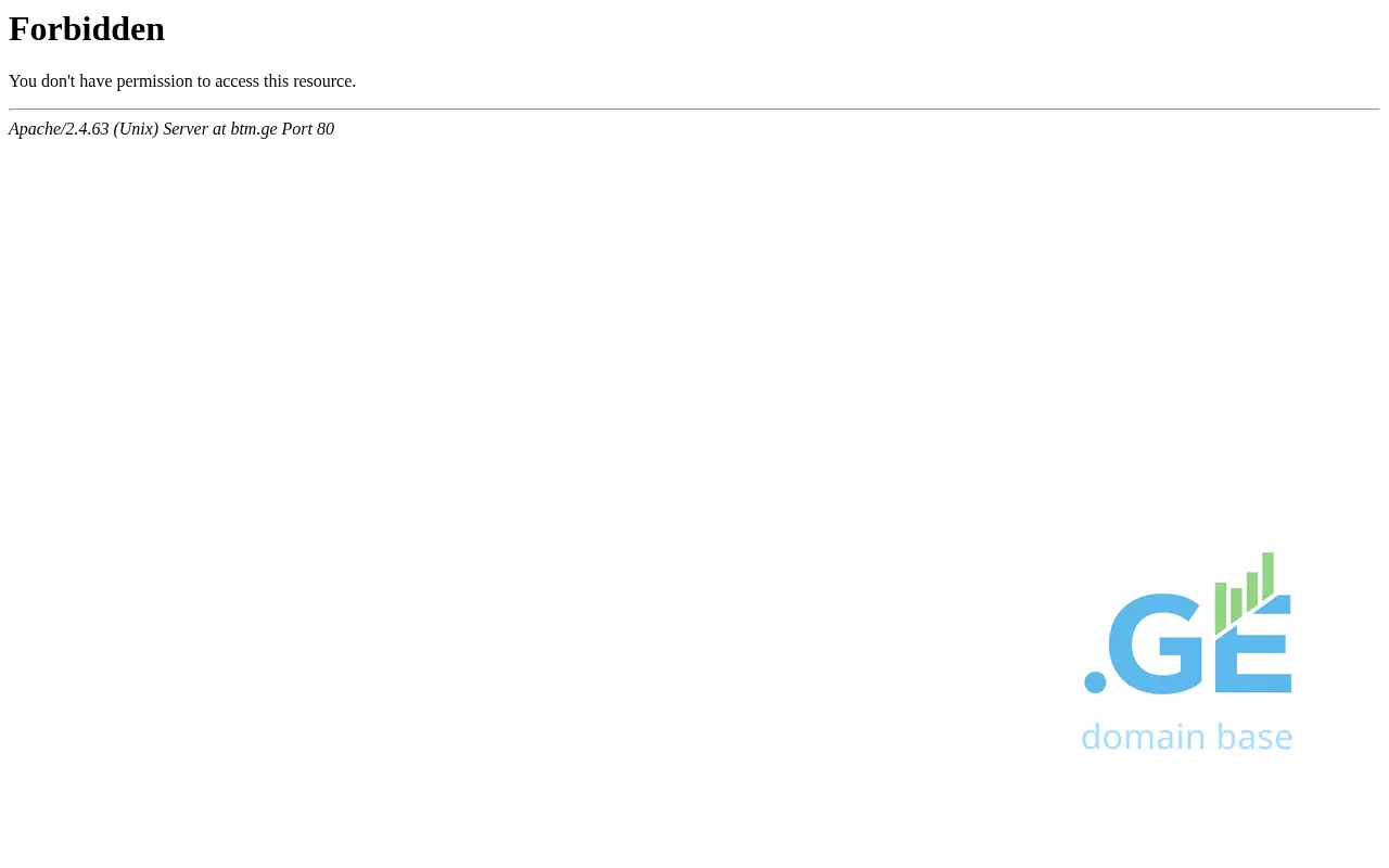 Screenshot of the site btm.ge