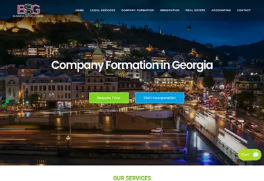 Screenshot of businessregister.ge