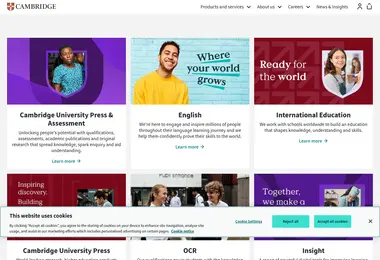 Screenshot of cambrid.ge