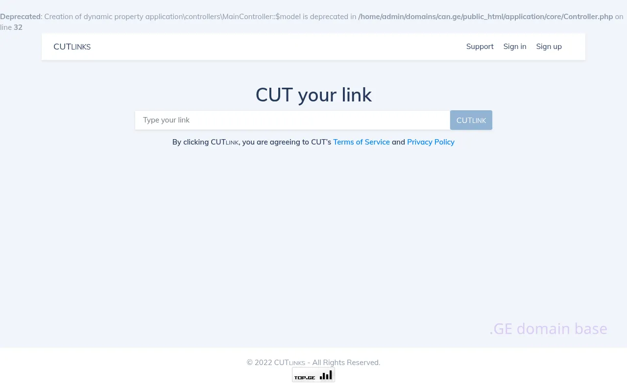 Screenshot of the site can.ge