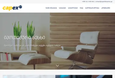 Screenshot of capexcredit.ge