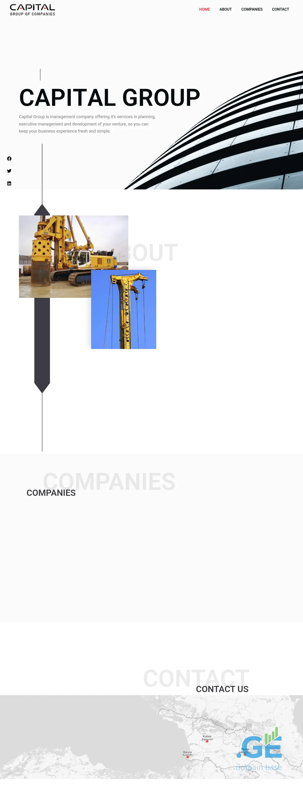 Screenshot of the site capitalgroup.ge