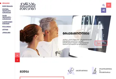 Screenshot of carapsmedline.ge