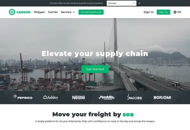 Screenshot of cargon.ge