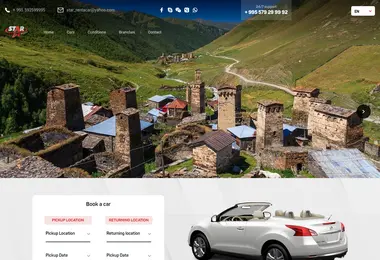 Screenshot of carrental.ge
