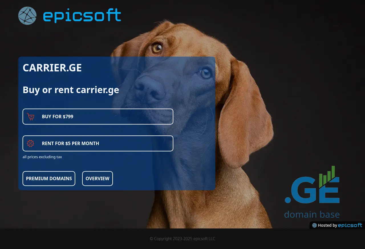 Screenshot of the site carrier.ge