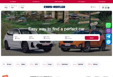 Screenshot of cars-rent.ge