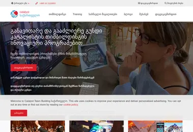 Screenshot of catalystteambuilding.ge