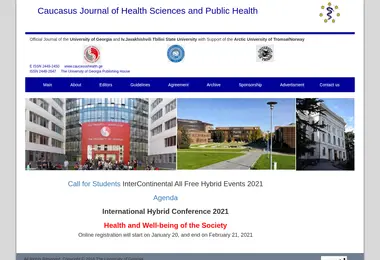 Screenshot of caucasushealth.ge