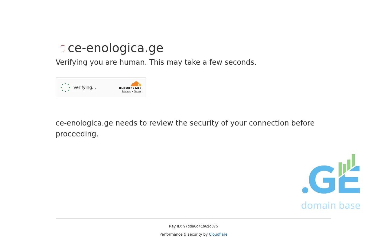 Screenshot of the site ce-enologica.ge