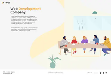 Screenshot of cgroup.ge