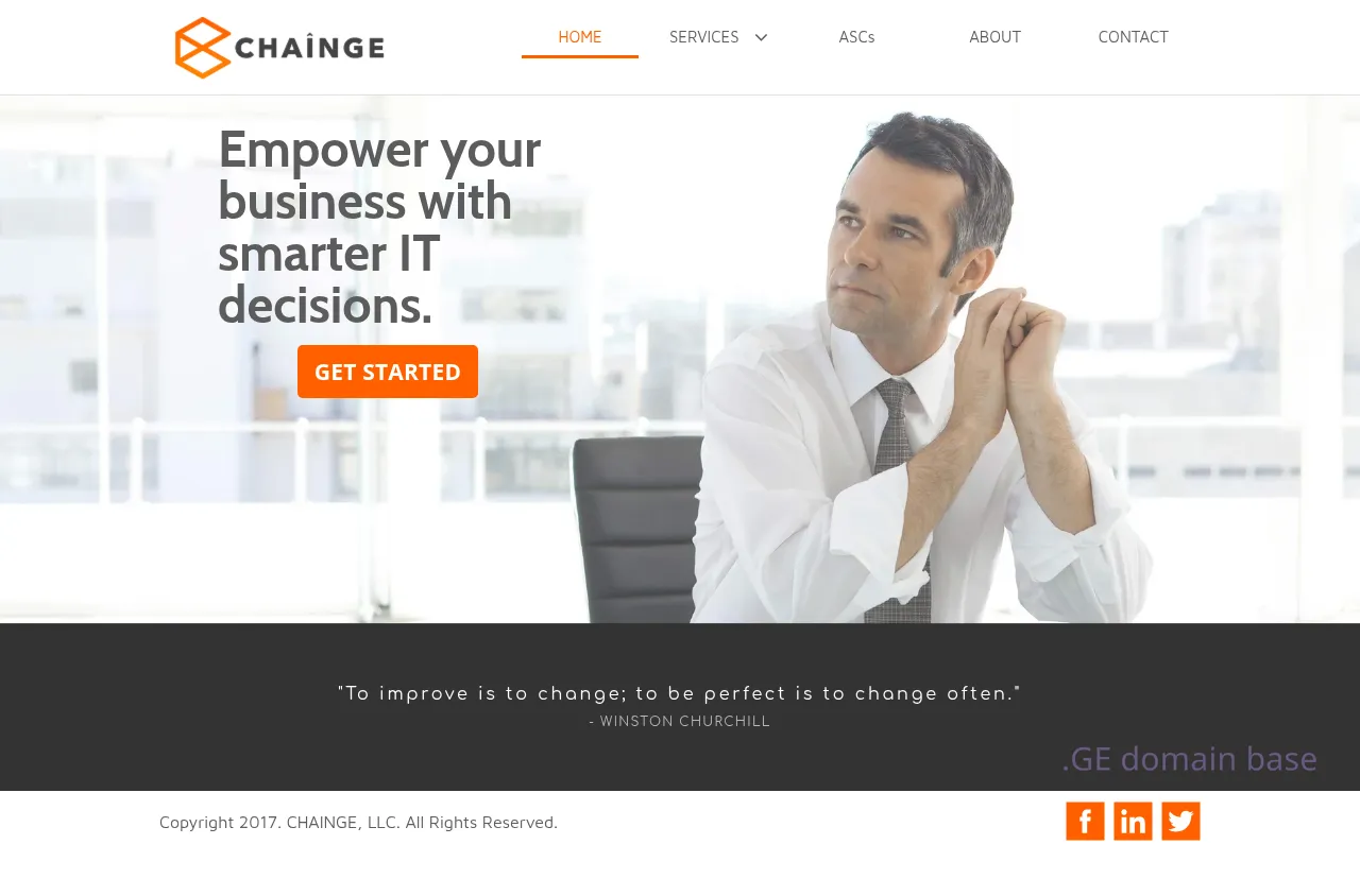 Screenshot of the site chain.ge