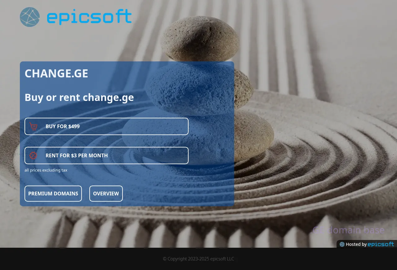 Screenshot of the site change.ge